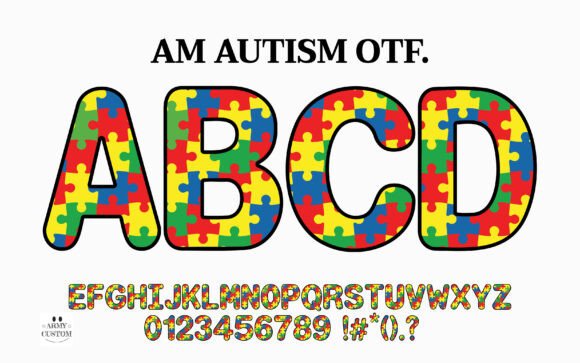 Am Autism: Bold Typography for a Cause