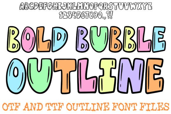 Bold Bubble Outline: A Display Font That Demands Attention