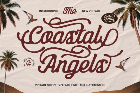 Coastal Angels: A Typeface for Sun-Drenched Branding