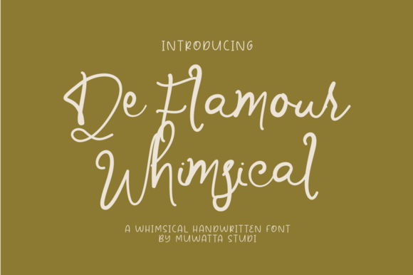 De Flamour Whimsical: The Magic of a Handwritten Font