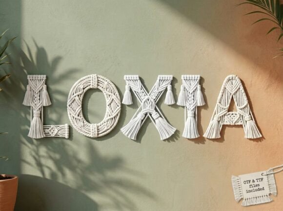 Loxia: A Display Font for Bold, Artistic Headlines