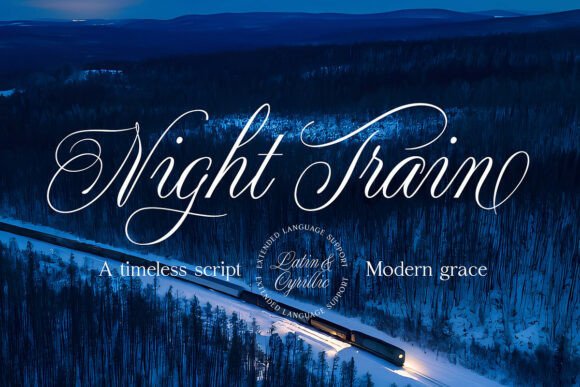 Night Train: The Calligraphy Typeface for Nocturnal Luxury