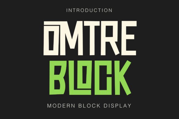 Omtre Block: A Modern Serif for Bold Branding