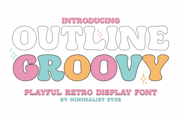 Outline Groovy: A Playful Retro Font for Modern Crafts