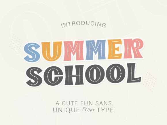 Summer School: The Sans Serif Font That Makes Headlines Pop