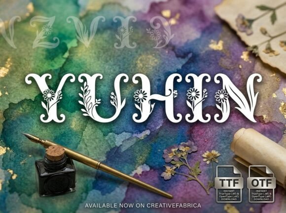 Yuhin: The Decorative Font That Commands Attention